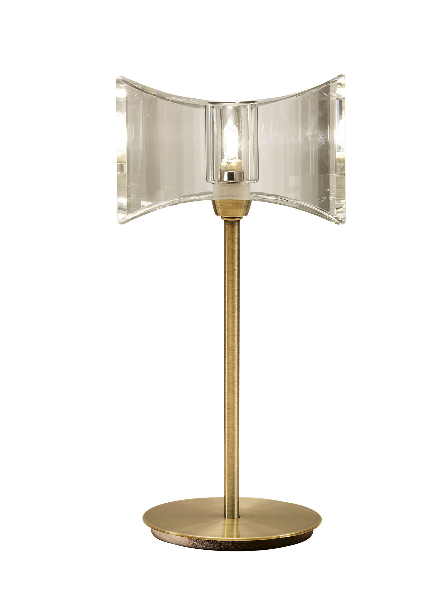 M0894AB  Kromo AB Crystal 28cm 1 Light Table Lamp